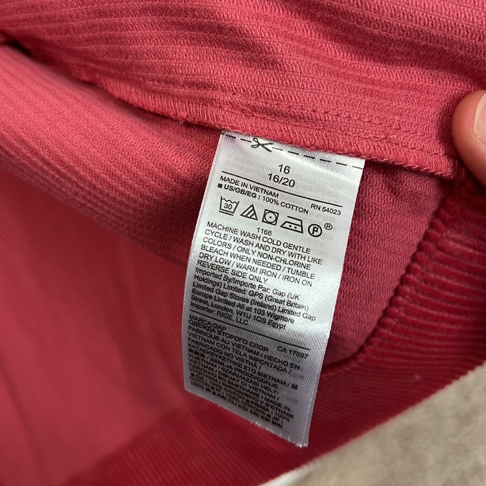 NWT Gap Barbie Pink Zip Up Corduroy Mini Skirt - Picture 7 of 9